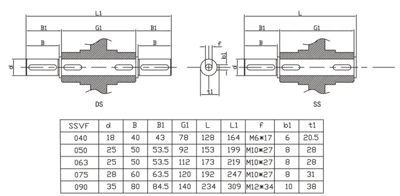 RDF-SSVF50 Stainless Steel Reduction Gearbox