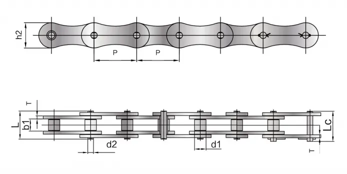 A620SS  Stainless Steel Agricultural Chain