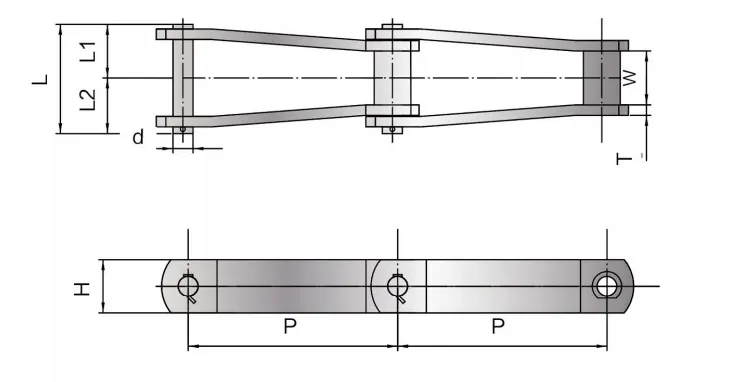 Stainless Steel Chain for Mud Collection Machine SSHSS4124