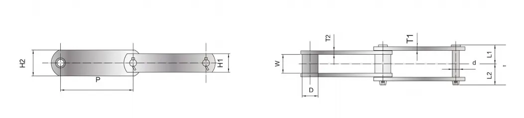 Stainless Steel Chain for Mud Collection Machine SSHSS4124