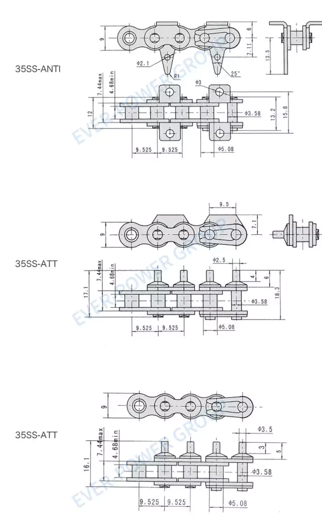 Stainless Steel Chains for Welding Machine