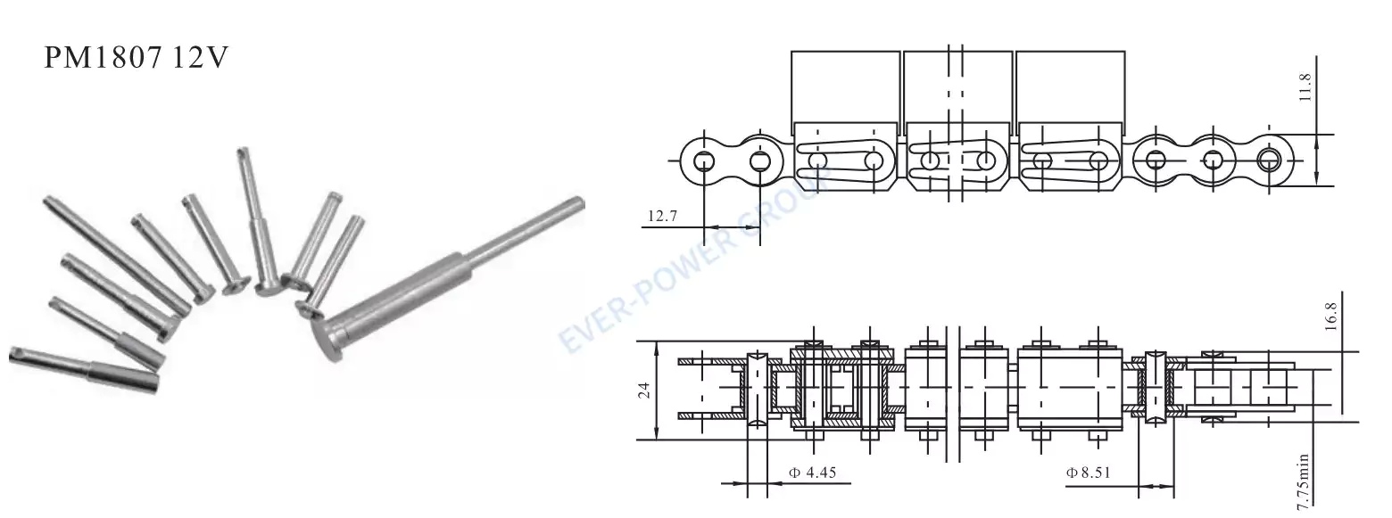 Stainless Steel Chains for Packing Machine