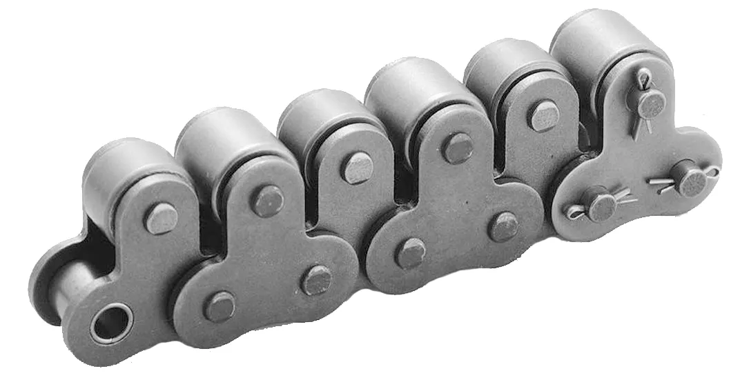 80SSTR Single Strand Stainless Steel Conveyor Chains with Top Rollers