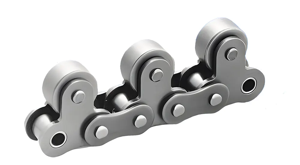 80SSTR Single Strand Stainless Steel Conveyor Chains with Top Rollers