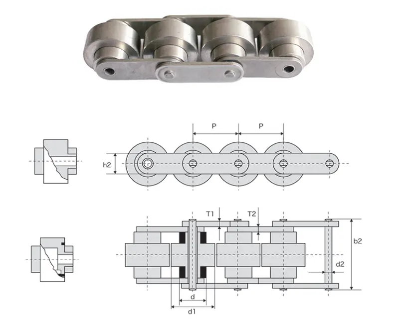 BS30-C212ASS Stainless Steel Double Plus Chain-3 Time Speed Conveyor Chain