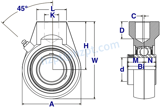 Stainless Steel Hanger Bearings