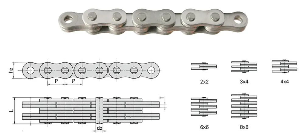 AL522SS Stainless Steel Leaf Chain