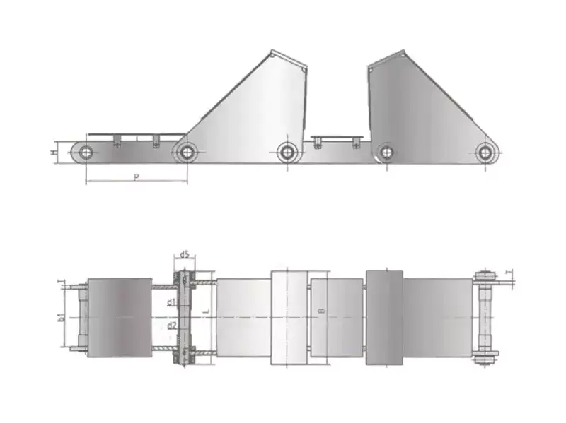 Stainless Steel Metallurgical Steel Coil Conveyor Chain