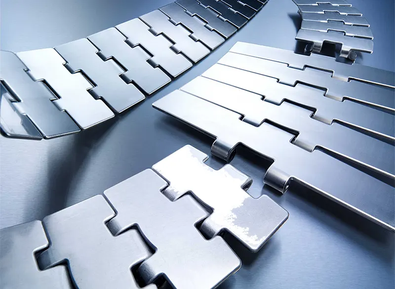 TS550SS-E Stainless Steel Table Top Plate Conveyor Chain