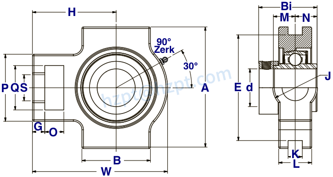 Stainless Steel Take Up Bearings