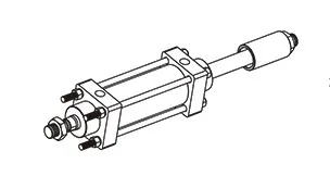 Standard With Adjustable Cap Type Light Rod Hydraulic Cylinder