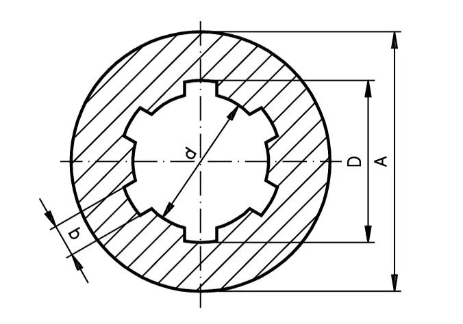 Steel Round Splined Hubs