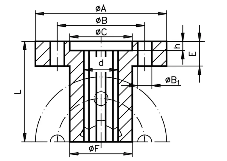 Steel Splined Hubs with Flange