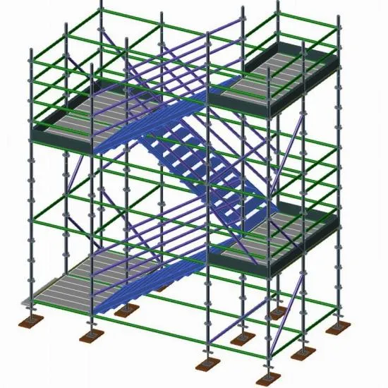 Stringer Stair For Ring Lock System Scaffolding