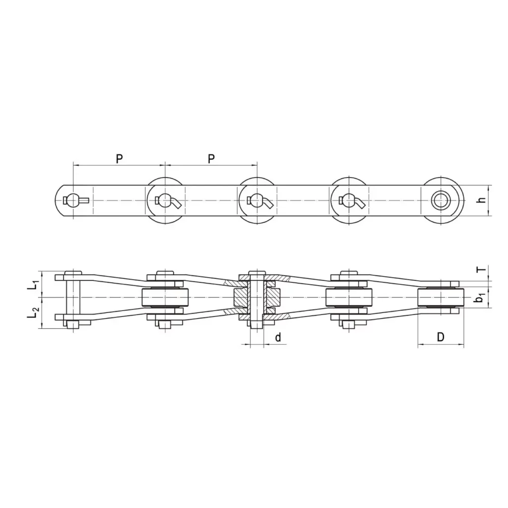 Sugar Mill Chains With Bent Plate