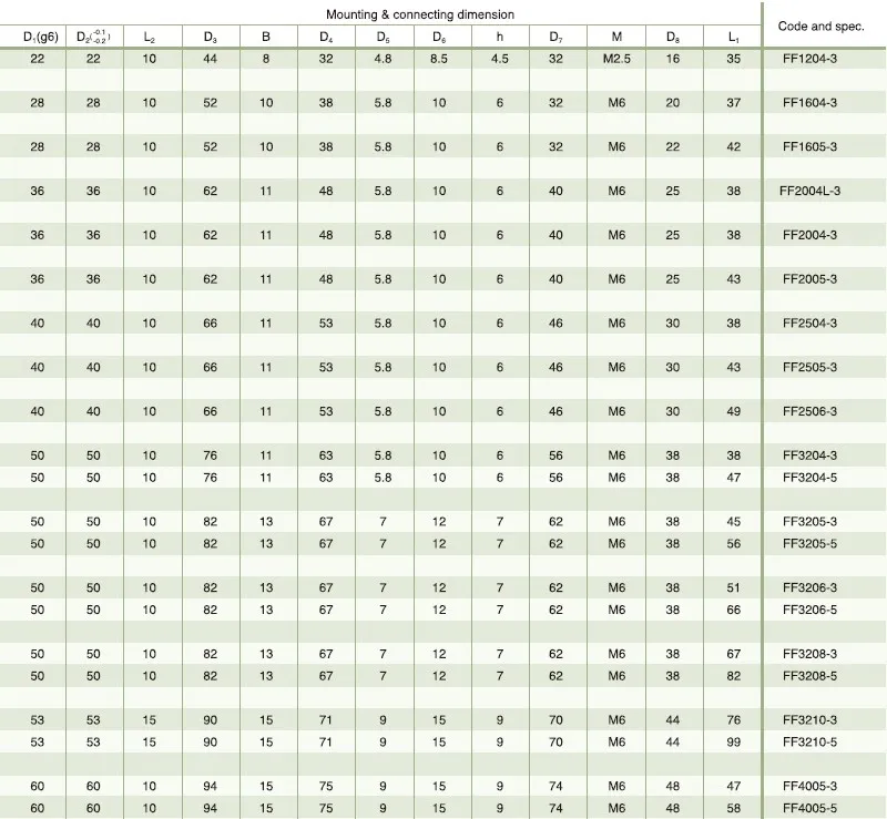 Ball Screw With FF/FFZ Type Inner Cycle Single Nut