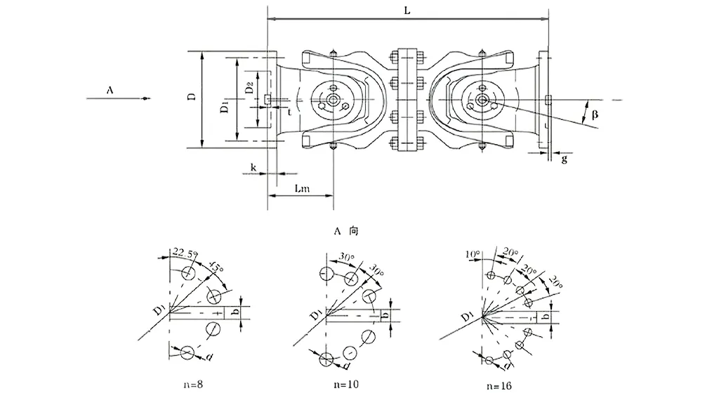 SWC-WD Short Without Flex Flange Type Universal Coupling