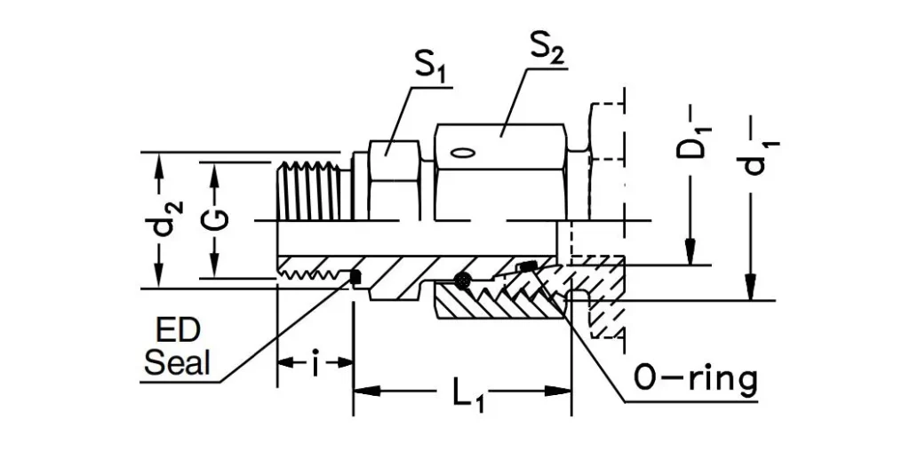 Swivel Connector-EGE-M-ED Hydraulic Fittings