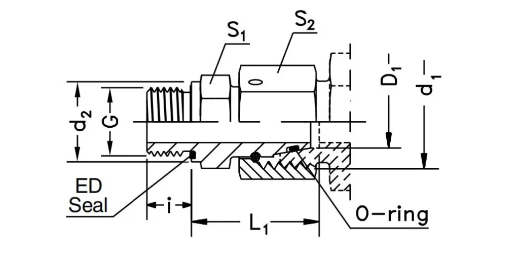 Swivel Connector-EGE-R-ED Hydraulic Fittings