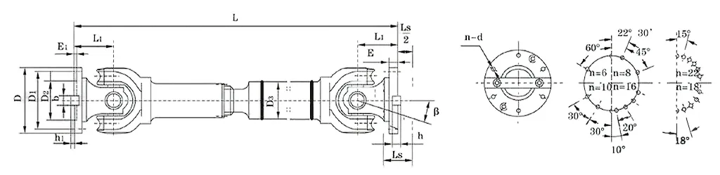 SWP-A Long Flex Type Universal Joint Coupling
