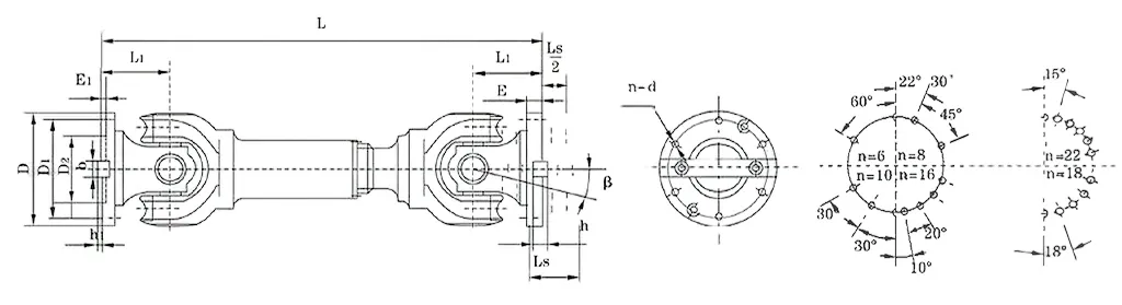 SWP-B Short Flex Type Universal Joint Coupling