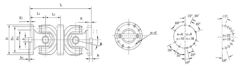 SWP-C Short Without Flex Type Universal Joint Coupling
