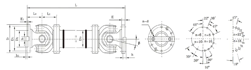 SWP-D Long Without Flex Type Universal Joint Coupling