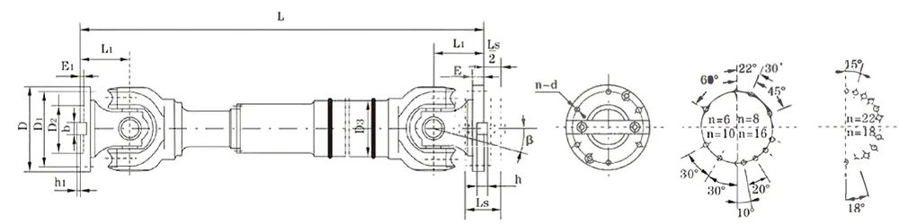 SWP-F Long Big Flex Type Universal Joint Coupling