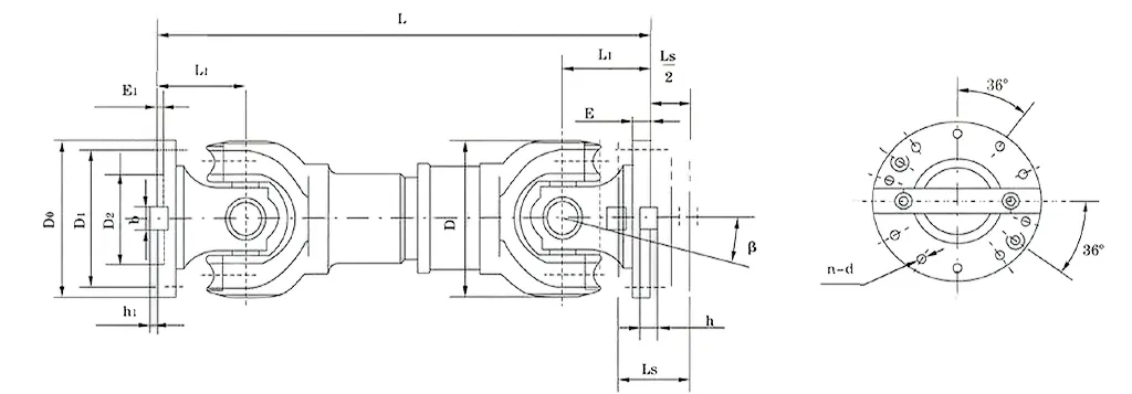 SWP-G Super Short Flex Type Universal Joint Coupling