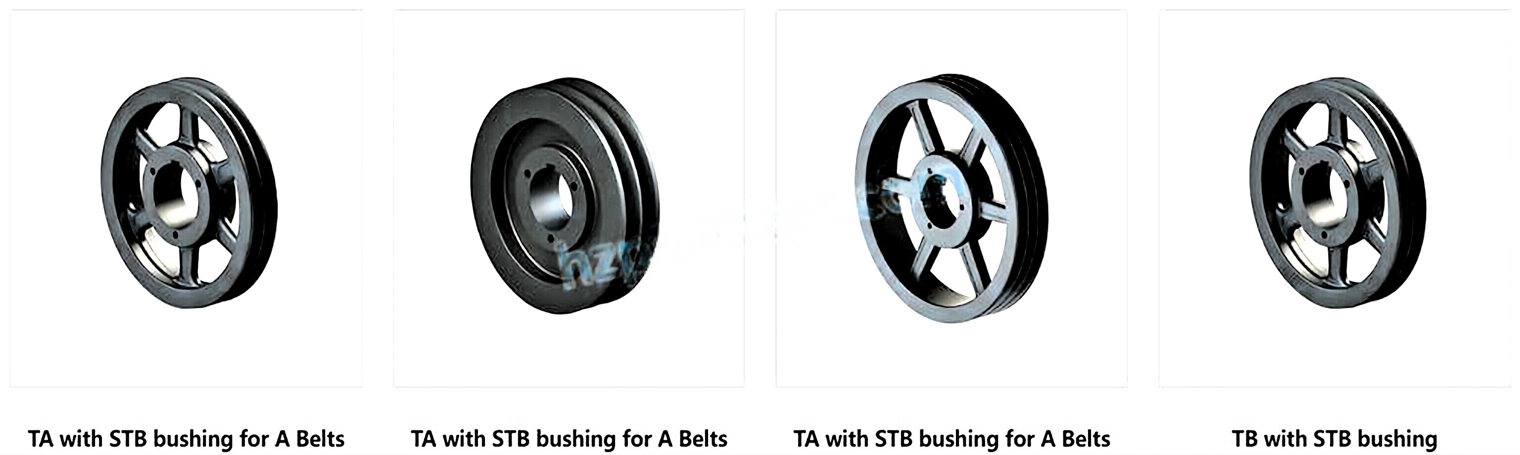 6TC Series Cast Iron Sheaves with Split Taper Bushings for Use with All “C” Section Belts