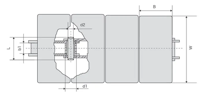TS550SS-E Stainless Steel Table Top Plate Conveyor Chain