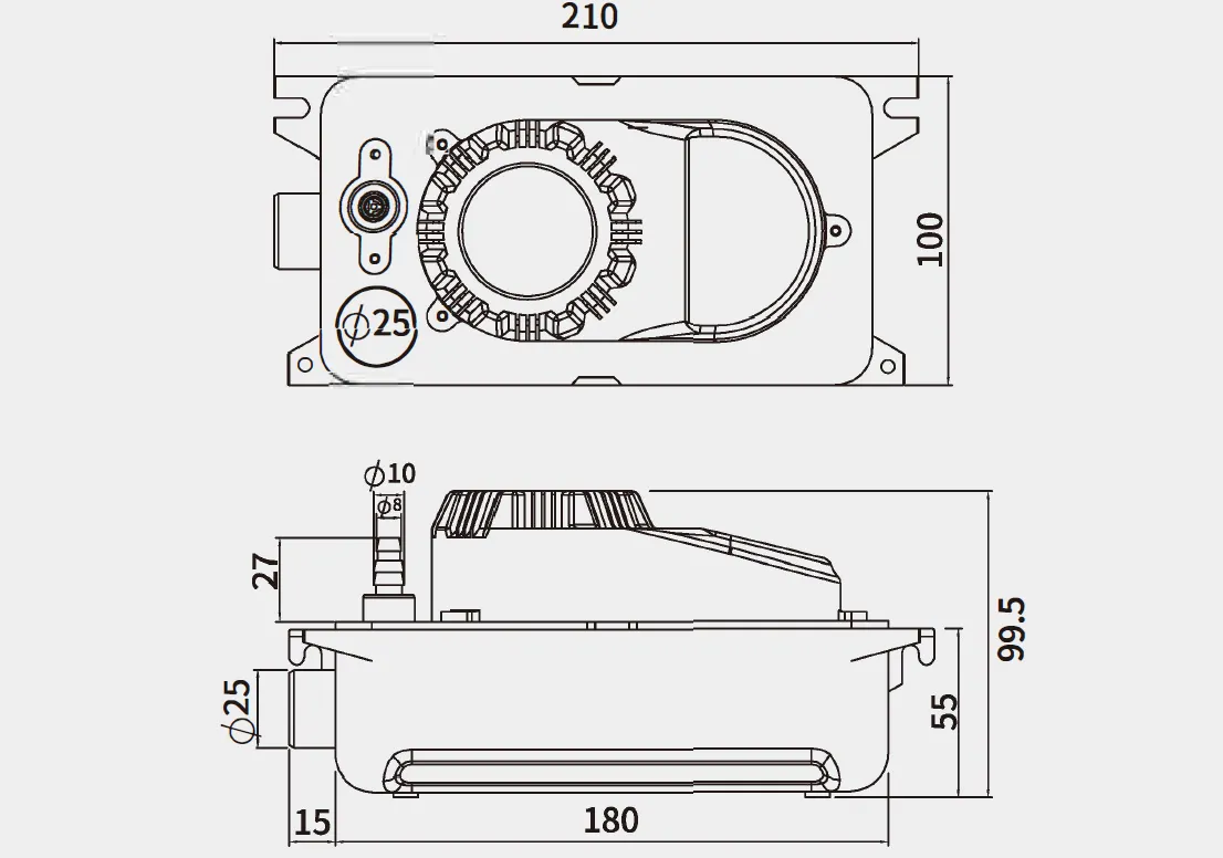 Tank Condensate Pump PC-80A for Central Air Conditioning and Floor Stand Air Conditioning