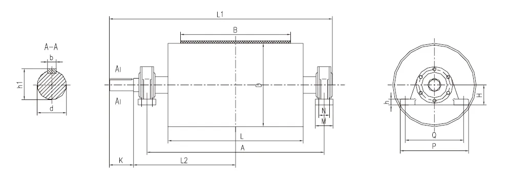 TD75 Belt Conveyor Drive Pulley for Mining Machinery