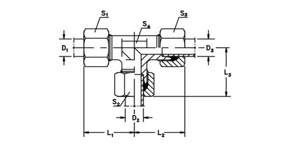 Tee Reducer-TR Hydraulic Fittings