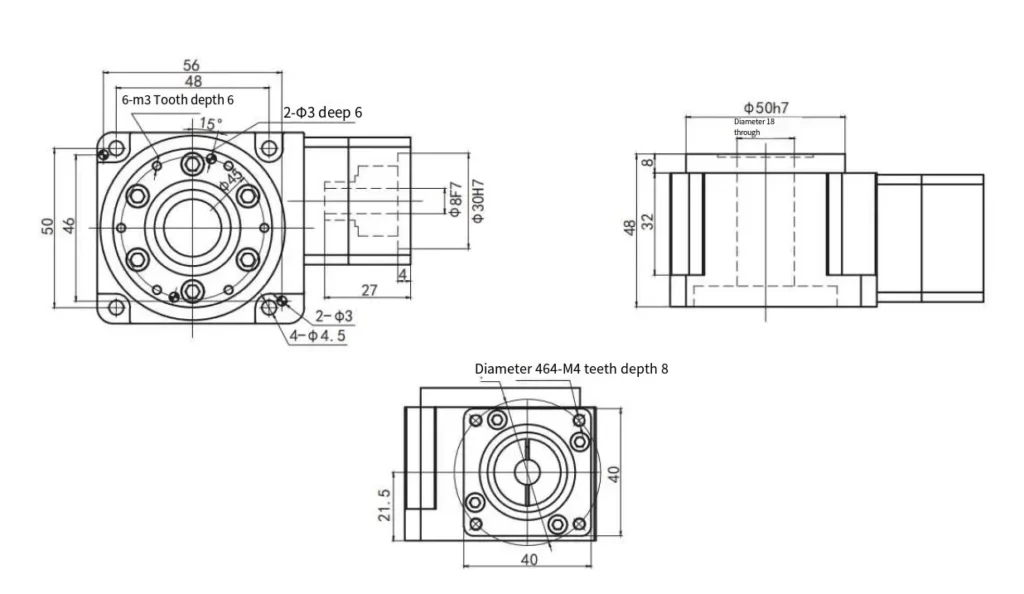 THB60 Series Harmonic Drive Heavy Duty Rotary Table