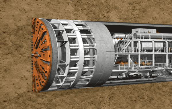 Open Tunnel Boring Machine Shield Cylinder
