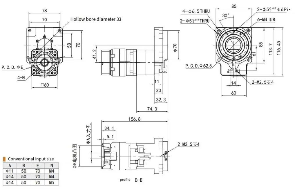 THG085 Series Precision Hollow Rotating Platform