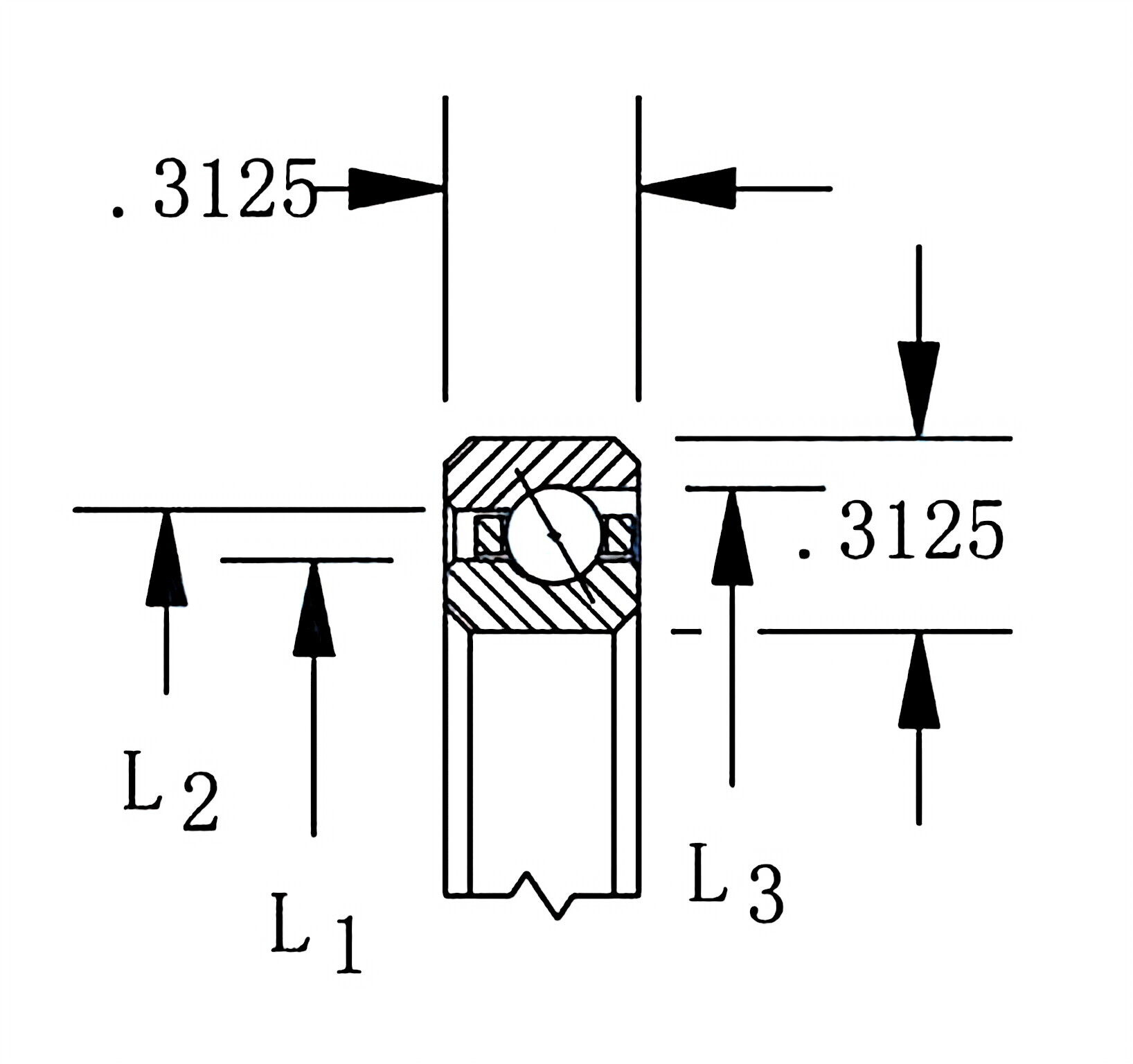 A Type-Thin Section Angular Contact Bearings( Open )