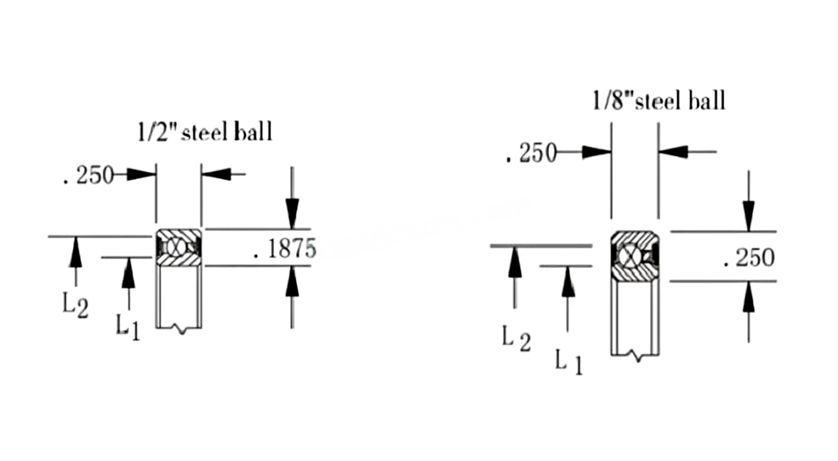 Thin Section Sealed Four-point Contact Ball Bearings( X type)