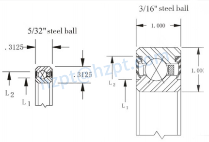 Thin Section Sealed Four-point Contact Ball Bearings( X type)