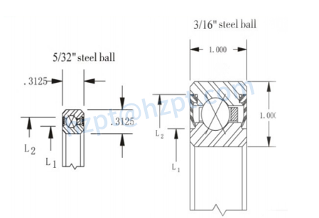 Thin Section Sealed Four-point Contact Ball Bearings( X type)