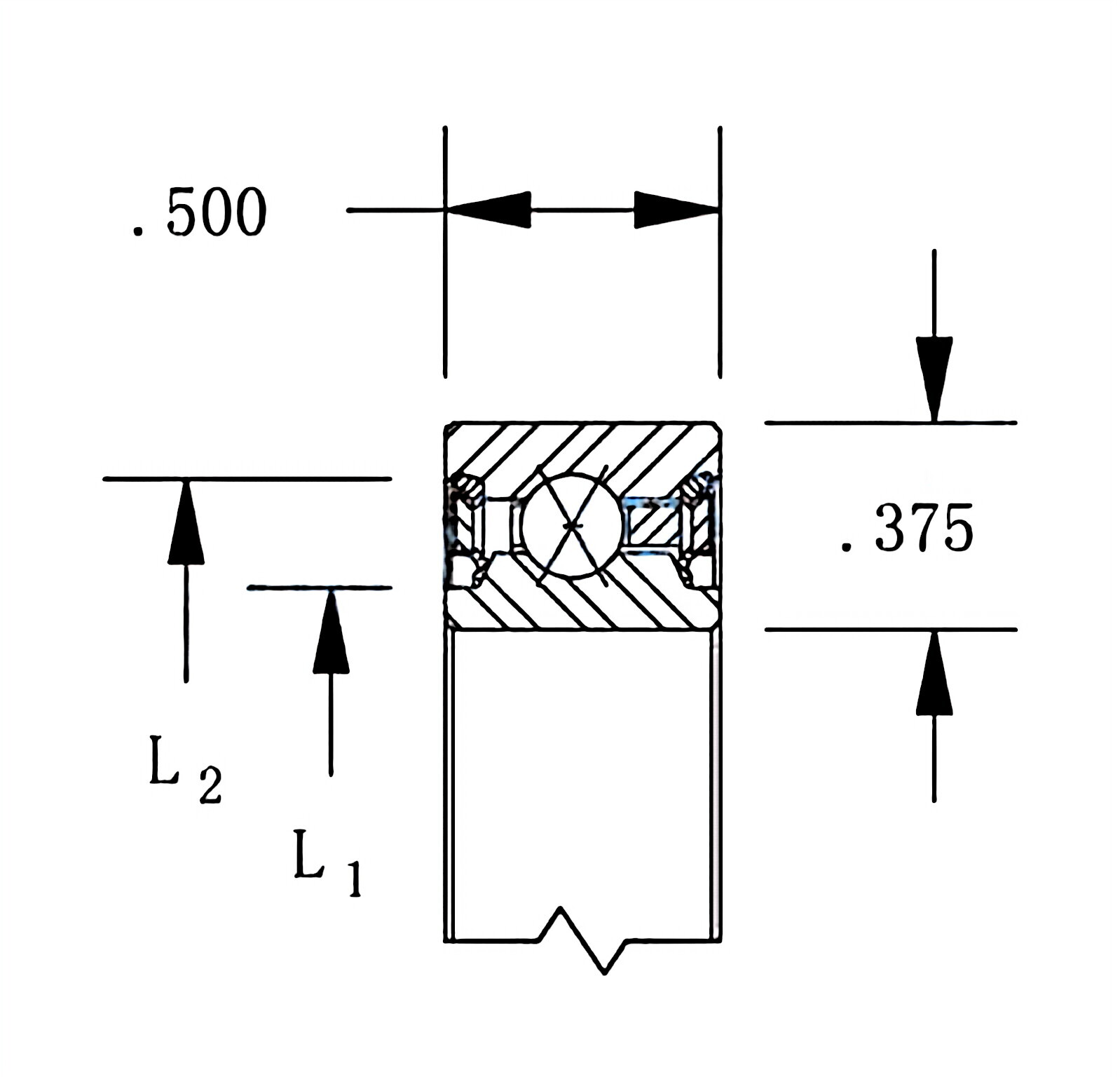 Thin Section Sealed Four-point Contact Ball Bearings( X type)