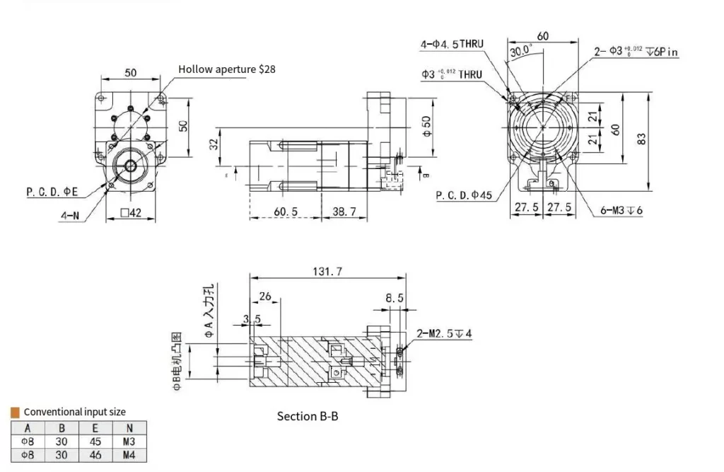THM060 Series Precision Hollow Rotating Platform