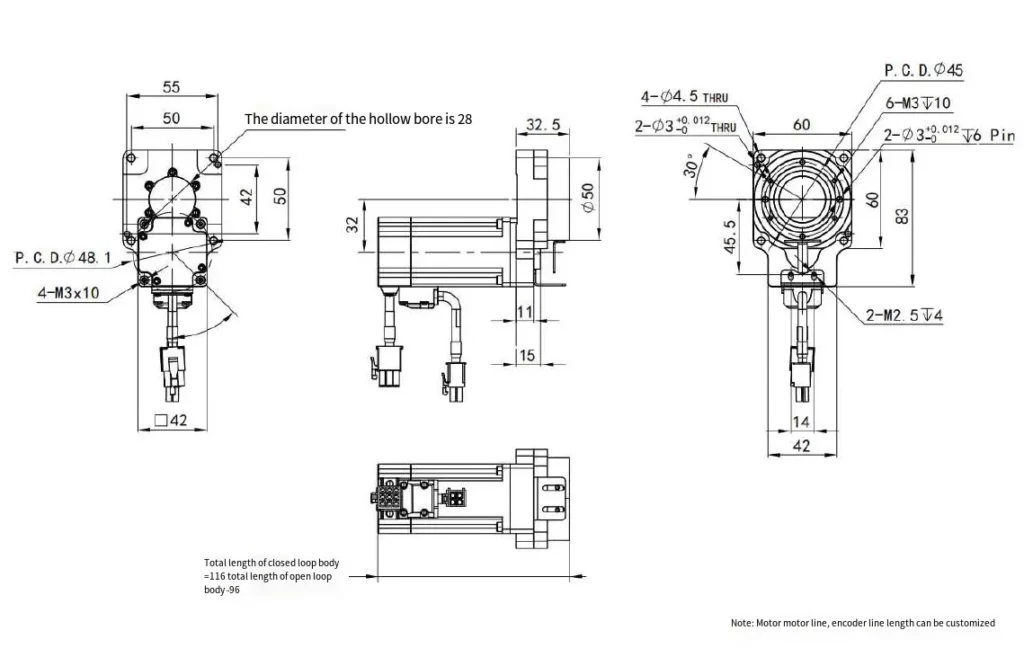 THS060 Series Precision Hollow Rotating Platform