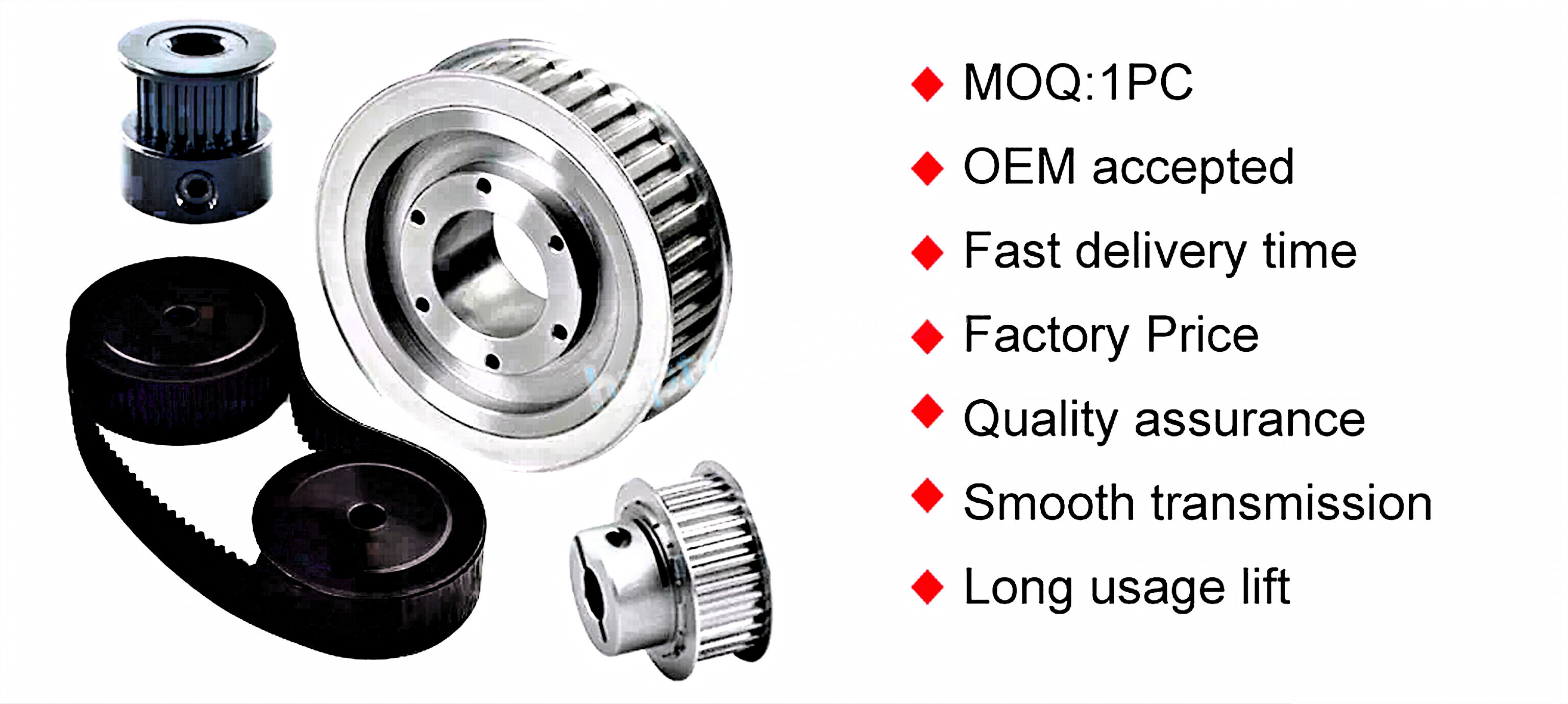 High Torque Timing Belt Pulley P2M/P3M/P8M Type