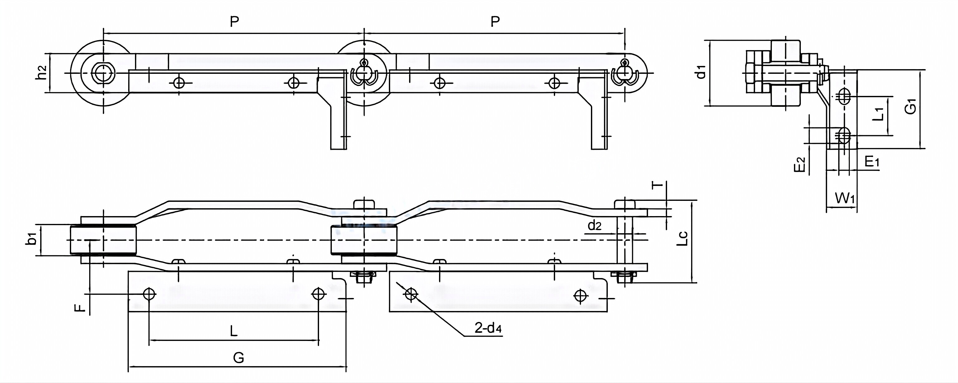 Tobacco Conveyor Chains P200F74 P203.2F2