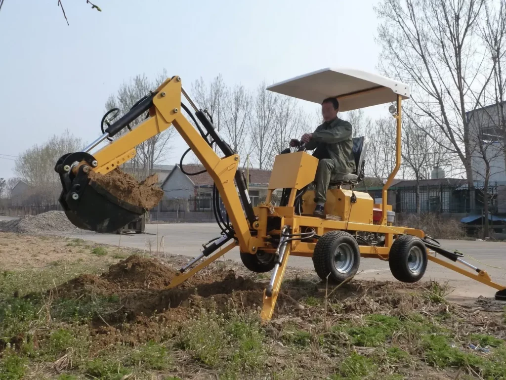 Mini Towable 22HP Engine Backhoe/Excavator for Backhoe in Garden or Farm RXDLW-22