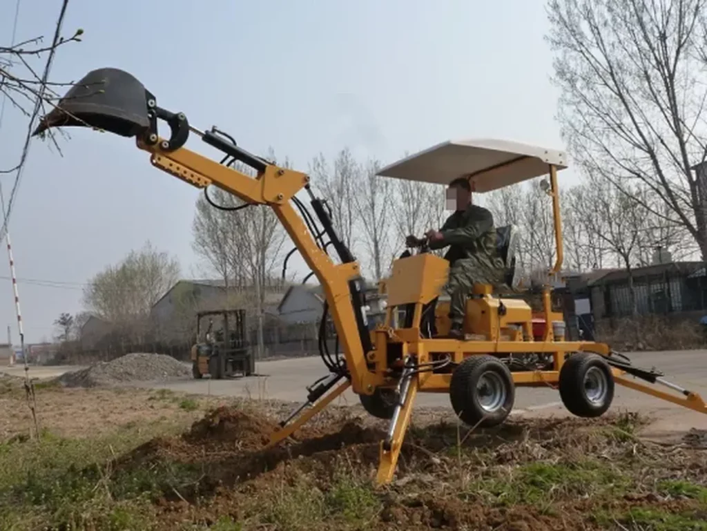 Mini Towable 22HP Engine Backhoe/Excavator for Backhoe in Garden or Farm RXDLW-22