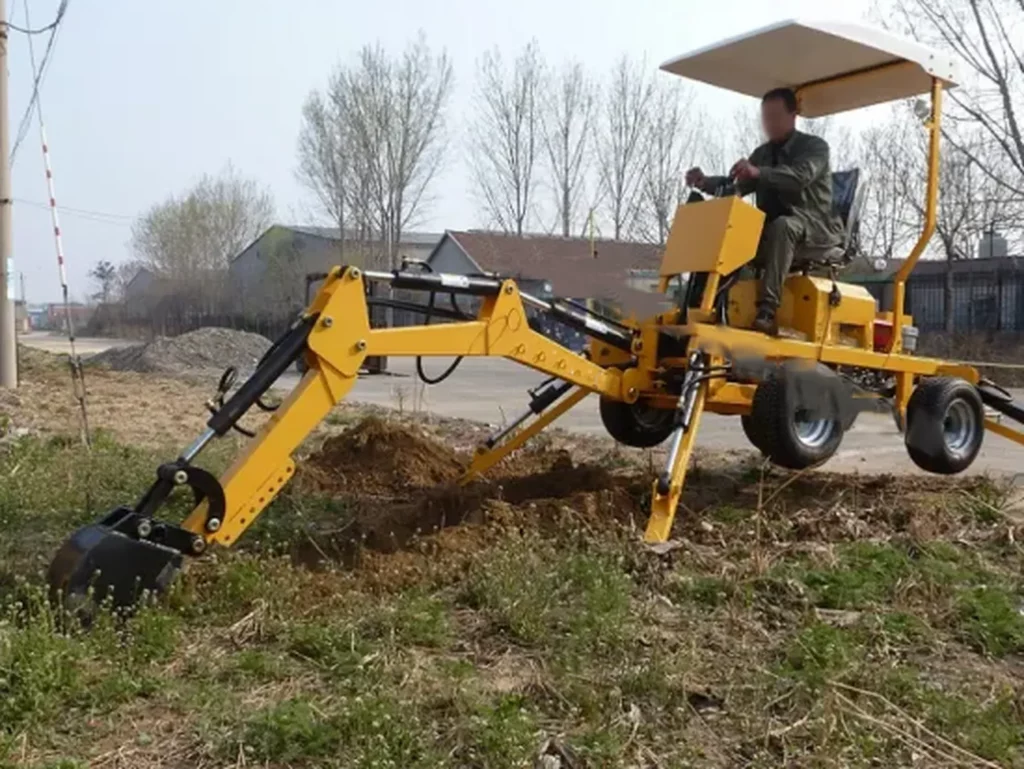 Mini Towable 22HP Engine Backhoe/Excavator for Backhoe in Garden or Farm RXDLW-22