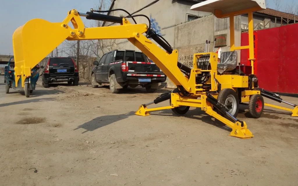 Mini Towable 22HP Engine Backhoe/Excavator for Backhoe in Garden or Farm RXDLW-22